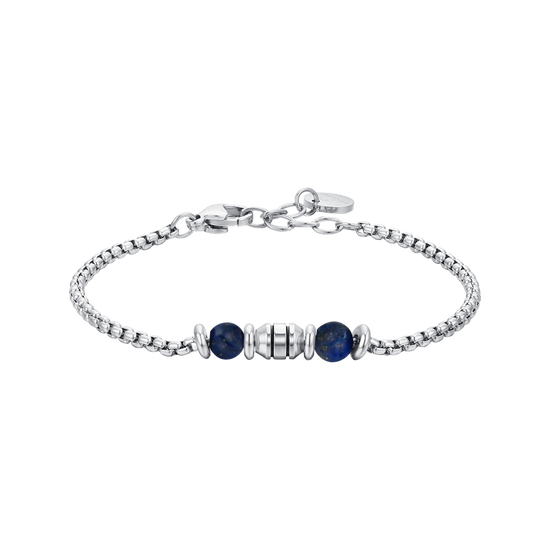 BRACCIALE BAMBINO IN ACCIAIO PIETRE BLU Luca Barra