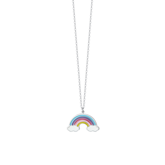 COLLANA BAMBINA IN ACCIAIO CON ARCOBALENO Luca Barra