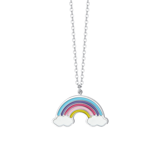 REGENBOGEN STAHL MÄDCHEN HALSKETTE
