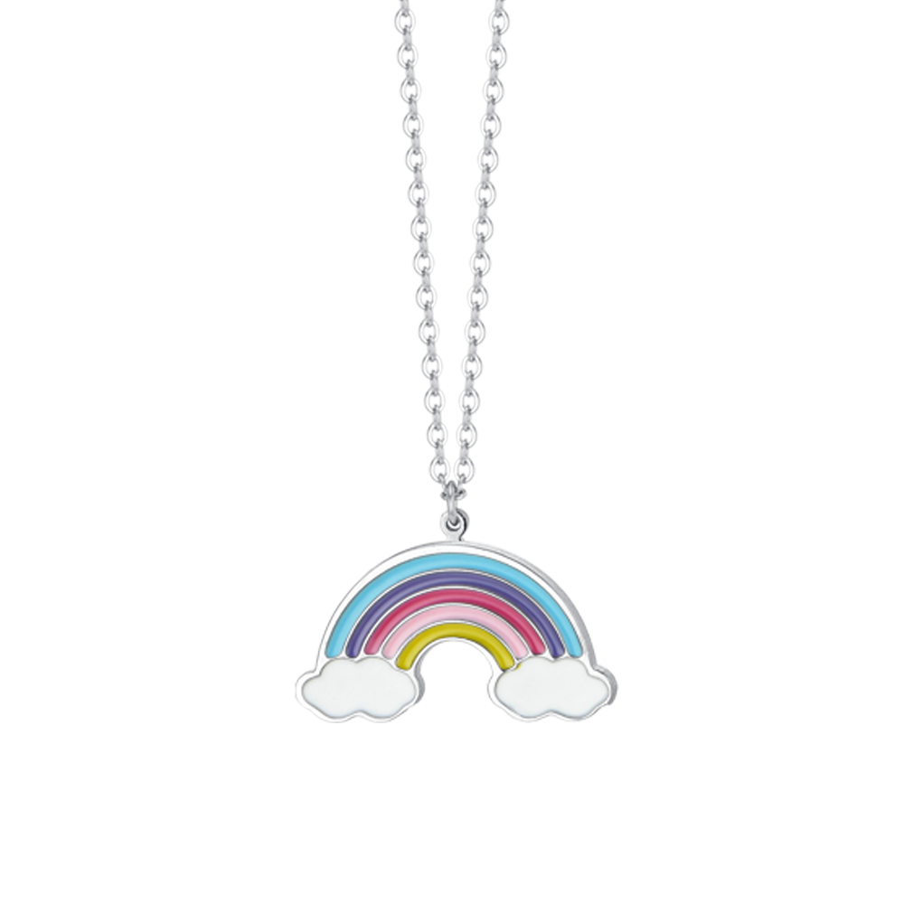REGENBOGEN STAHL MÄDCHEN HALSKETTE