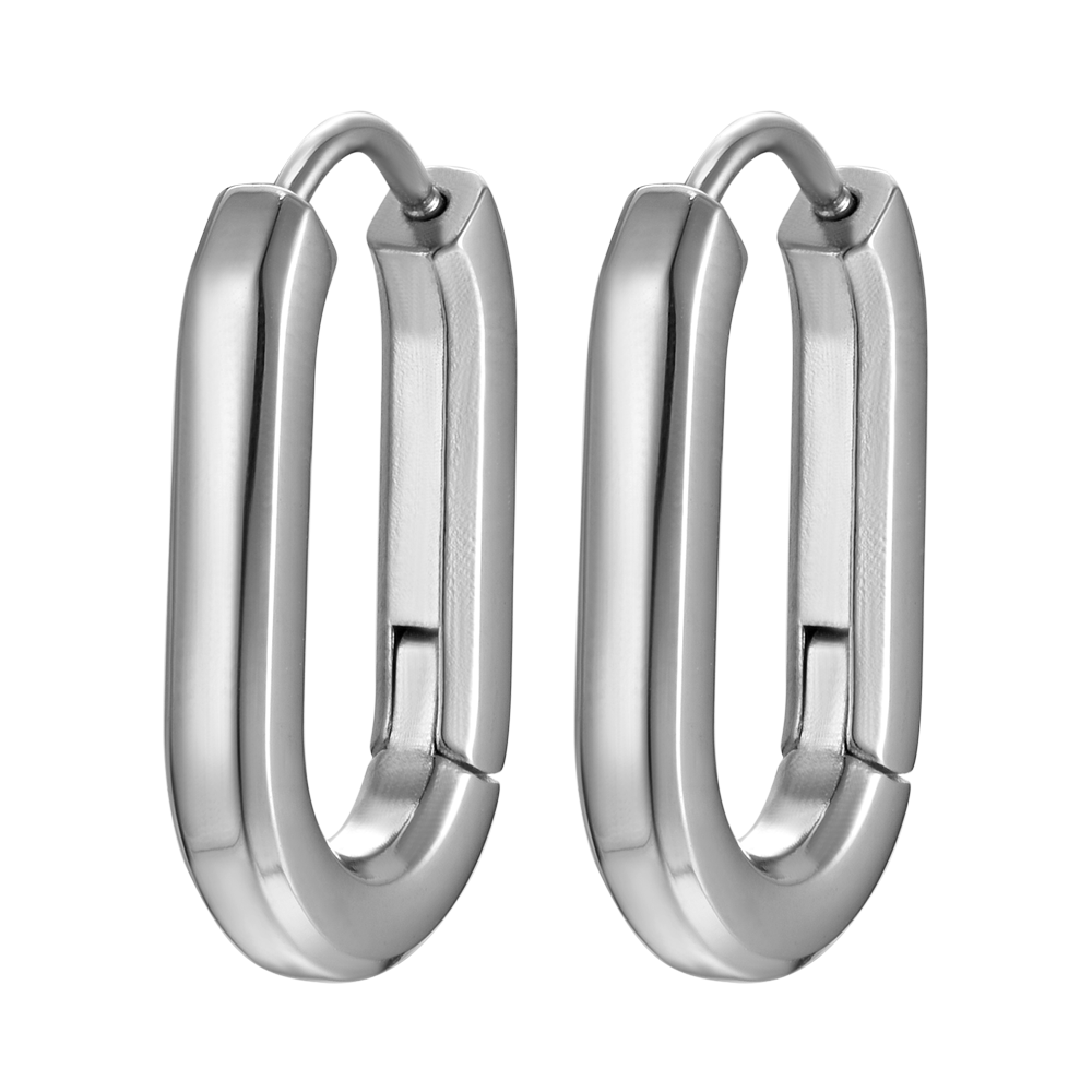 DAMEN-OHRRINGE AUS STAHL