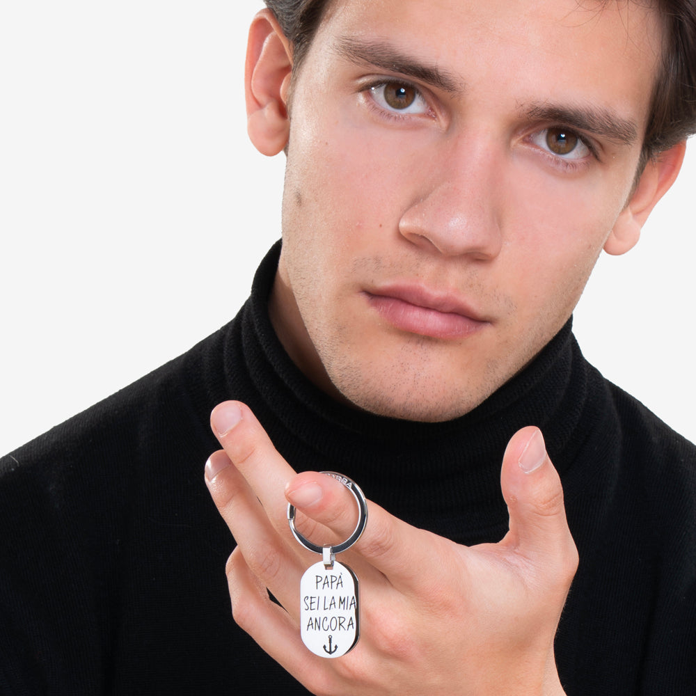 STAHLMANN SCHLÜSSELANHÄNGER DADDY DU BIST MEIN ANKER
