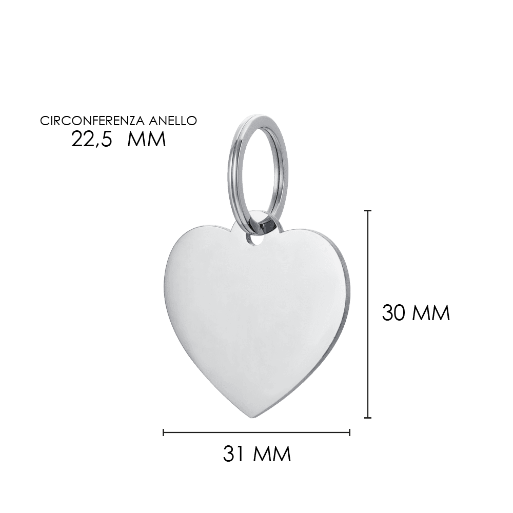 INDIVIDUELL GESTALTBARER HERZANHÄNGER FÜR HUND UND KATZE