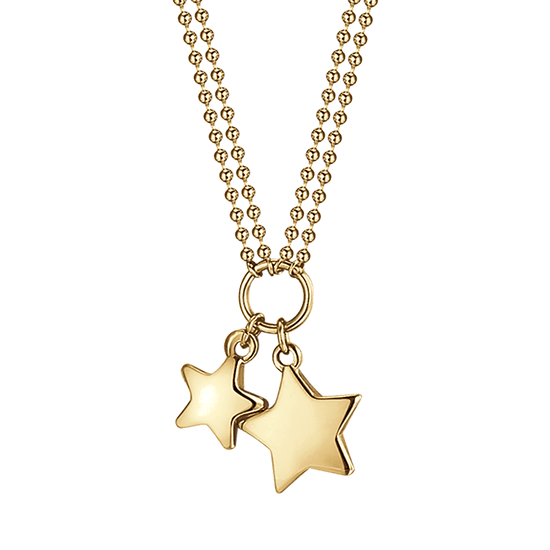 WOMAN'S IP GOLD NECKLACE WITH STARS Luca Barra